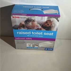 White Raised Toilet Seat